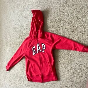 GAP Kids Bright Red Zip-Up Hoodie